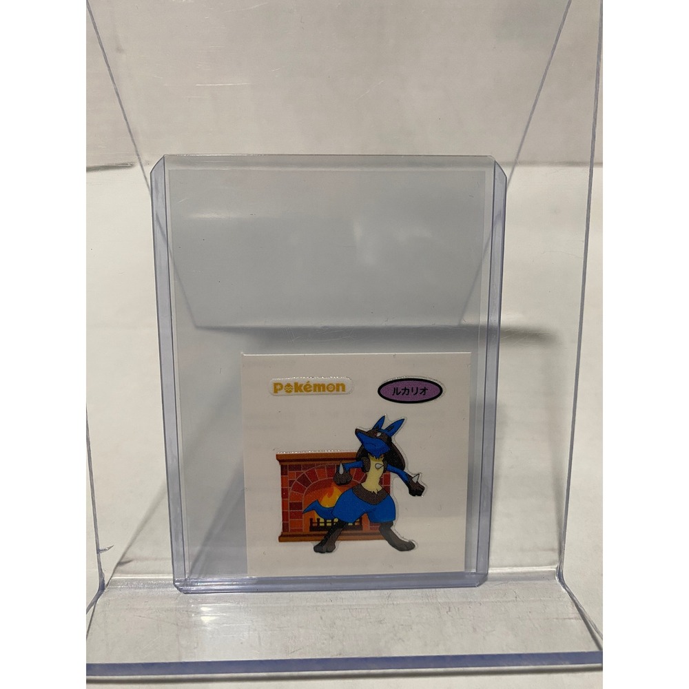Pokemon Sticker Lucario Fireplace Japanese Nintendo Collectible